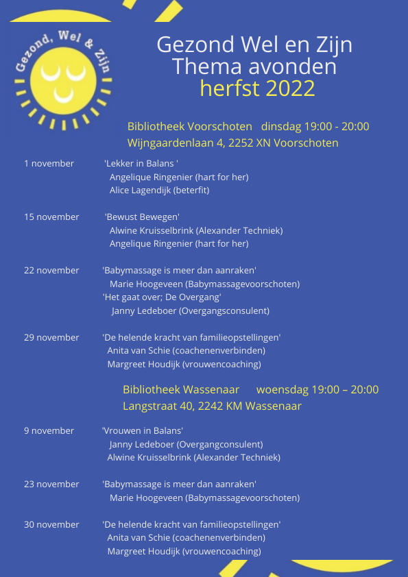 herfst 2022 GWZ programma A4 formaat